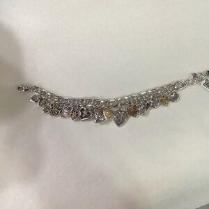 Brighton One Heart Silver Bracelet NWT
